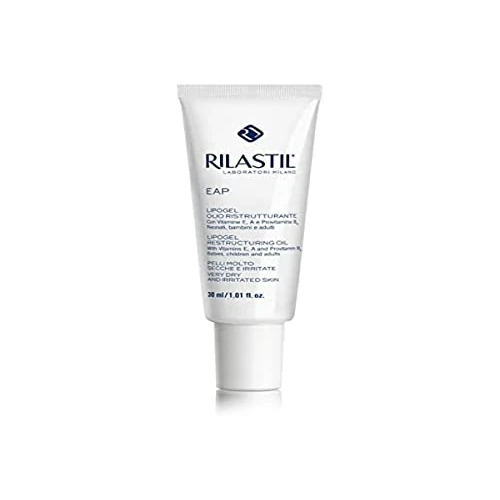 Offerta a tempo: Rilastil EAP Lipogel Olio Ristrutturante Viso, Labbra e Corpo, Idratante e Lenitiva con Vitamine E, A e Provitamina B5, Pelle Molto Secca e Irritata, 30ml - 8% da 12.86 € a 11.83 €