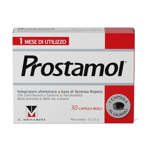 Offerta a tempo: Prostamol 30 Capsule Molli - Integratore Alimentare a base di Serenoa repens (320) — 29% da 24,90 € a 17,56 €