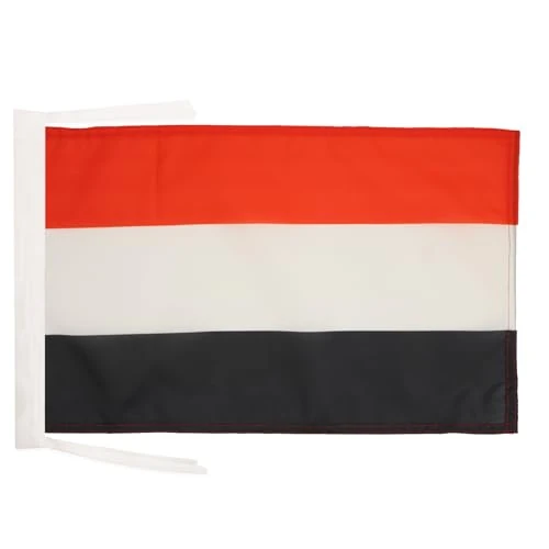 Tijdelijke aanbieding: AZ FLAG - Yemen Flag - 18'' x 12'' - 100% Polyester Yemeni Small Banner with Two Cords - Fade Resistant - Vivid Colors - 18x12 in - 45x30 Cm van 8.08 € naar 8.08 € (0.00% korting)