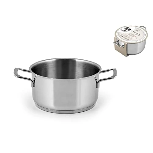 Zeitlich begrenztes Angebot: H&H Elodie Kasserolle mit Induktionsboden, 2 Griffe, Edelstahl, 16 cm von 21.11 € auf 21.11 € (0.00% Rabatt)