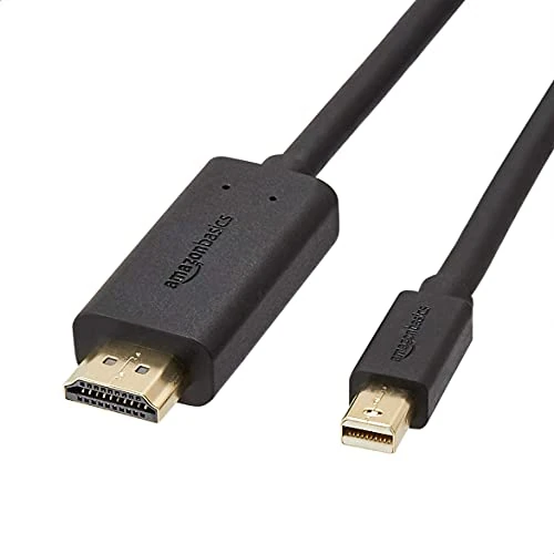 Offerta a tempo: Amazon Basics Cavo da Mini DisplayPort a HDMI, con connettori rivestiti in oro, supporta audio digitale nitido e risoluzione Full HD, 1.83 m, Nero - 20% da 10.25 € a 8.20 €