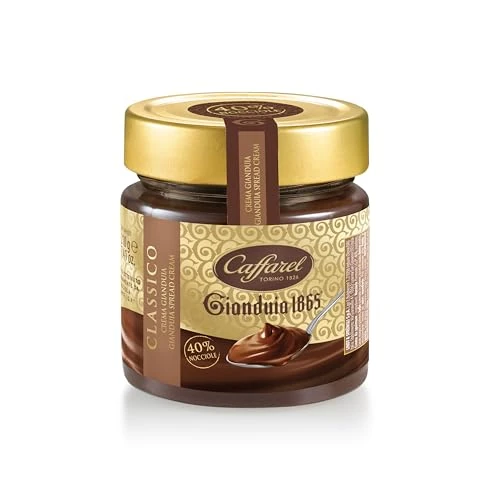Offerta a tempo: Caffarel Gianduia 1865 Crema Spalmabile Cioccolato Gianduia con 40% di nocciole italiane IGP, in vetro 210g - 43% da 9.00 € a 5.11 €