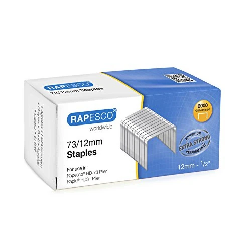 Oferta limitowana: Rapesco 1261 73/12 mm ocynkowane zszywki, 2000 sztuk z 29.05 zł na 29.05 zł (oszczędź 0.00%)