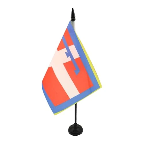 Limited-time offer: Piedmont Table Flag 5'' x 8'' - Italy - Italian region of Piemonte Desk Flag 21 x 14 cm - Black plastic stick and base - AZ FLAG from $8.99 to $8.99 (save 0.00%)
