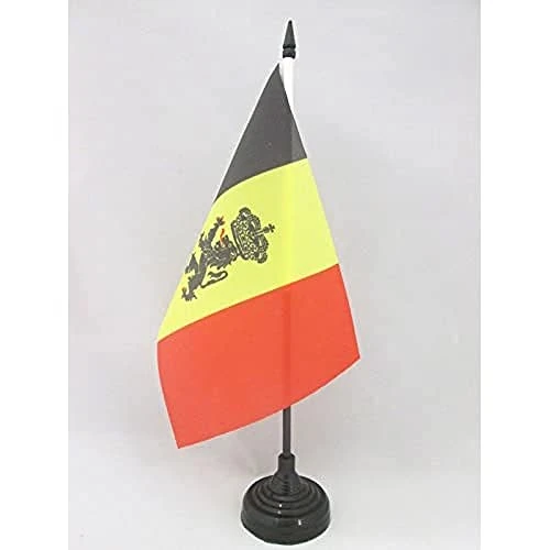 Offerta a tempo: AZ FLAG Bandiera da Tavolo Belgio con leone 21x14 cm Base Plastica - 45% da 8.95 € a 4.95 €