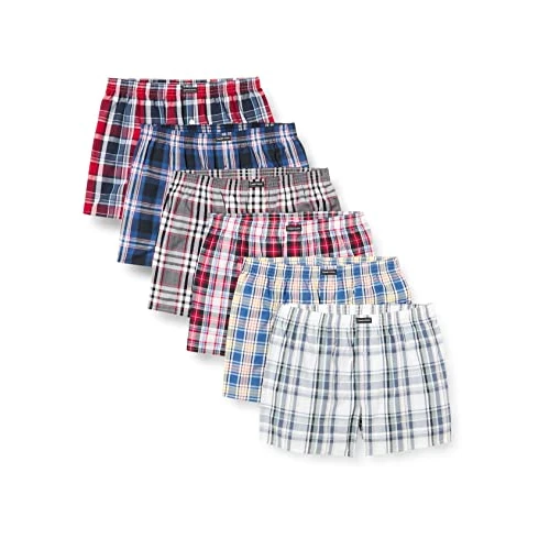 Limited-time offer: Lower East Men's LE150 Boxer Shorts, Checked, XL (Pack of 6) from 34.09 GBP to 16.90 GBP (save 50%)