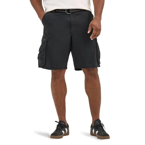 Limited-time offer: Lee Men's Big & Tall Dungarees New Belted Wyoming Shortbig Tall Dungarees ? ?? ???? ???big Tall D cargo shorts, Black, 44 UK from 18.44 £ to 17.78 £ (save 4%)