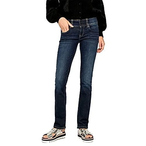 Limited offer: Pepe Jeans Gen Jeans Women Blue / H06 - EU 42 (US 32/32) - Straight Jeans Pants from 134.00 EUR to 134.00 EUR (save 0%)
