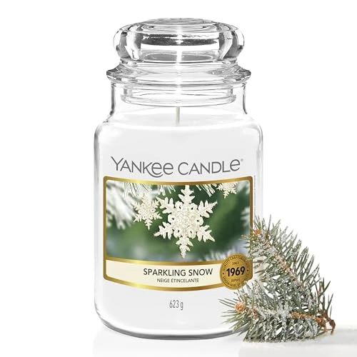 Yankee Candle Grote Jar Kaars, Sprankelende Sneeuw