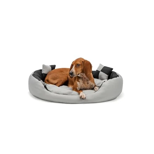 Offerta a tempo: lionto 4 in 1 Lettino per Cane, (M) 85x70 cm Nero/Grigio - 8% da 33.95 € a 31.23 €