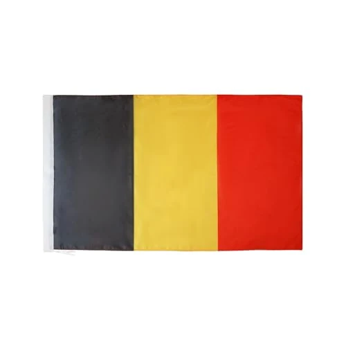 AZ FLAG - Flagge Belgien - 150x90 cm - Belgische Fahne 90 x 150 Cm Scheide Für Mast - Flaggen Feiner Polyester