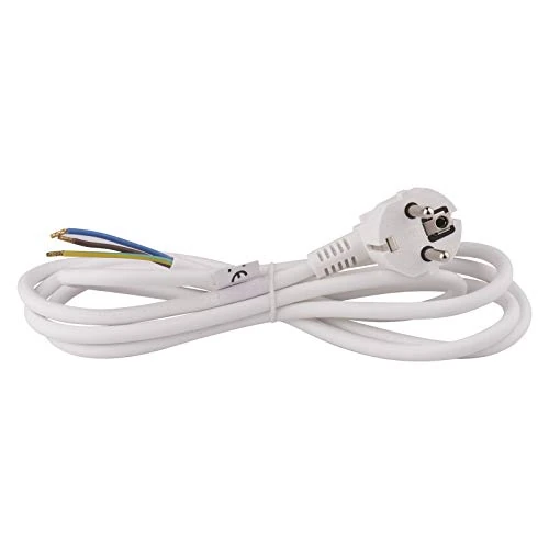 Offerta a tempo: Emos Flexo cavo PVC 3 x 1,5 mm, 2 m, colore bianco, KF CR2 H05VV-F F3 hy005 M-F - 10% da 7.01 € a 6.30 €