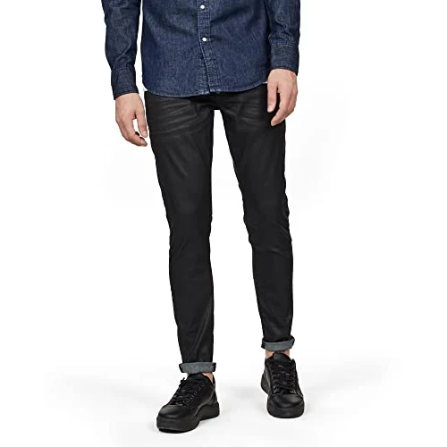 G-STAR Jeans Revend Skinny para Hombre, Azul (3D Dark Aged 51010-7101-2967), 28W / 34L