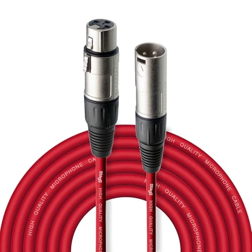 Limited offer: Stagg Microphone Cable, XLR, Red, 6m (SMC6CRD) from 20.20 EUR to 20.20 EUR (save 0%)