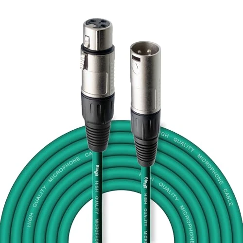 Offerta a tempo: Stagg - Presa Microfono di Alta Qualita XLRf to XLRm, 6m, Verde - 0.00% da 11.30 € a 11.30 €