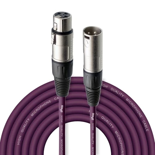 Stagg Violet 6 m Câble Microphone XLR et