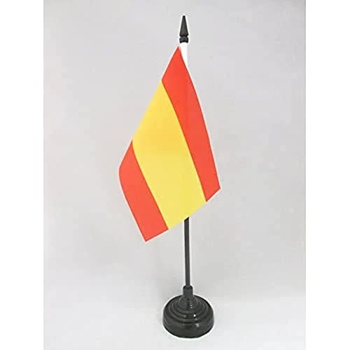 BANDERA de MESA de ESPAÑA SIN ARMAS 15x10cm - BANDERINA de DESPACHO ESPAÑOLA SIN ESCUDO 10 x 15 cm - AZ FLAG