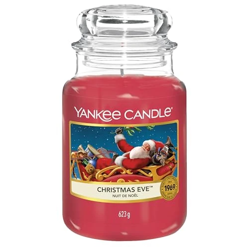 Vela aromática Yankee Candle | Christmas Eve vela en tarro grande | Velas de larga duración: hasta 150 h | Regalos perfectos para mujeres