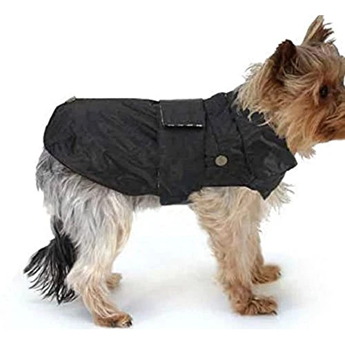 CROCI, MONTREAL, Cappotto per cani, Mantello invernale, Giacca impermeabile, Taglia 80 cm, Nero