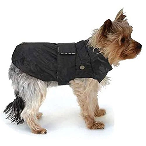 CROCI, MONTREAL, Cappotto per cani, Mantello invernale, Giacca impermeabile, Taglia 70cm, Nero