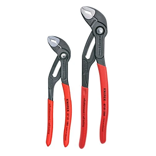 Oferta limitada: KNIPEX Tools - Juego de 2 alicates Cobra (87 01 180 y 87 01 250) (003120V01US) de 78.19 € a 78.19 € (ahorro 0.00%)