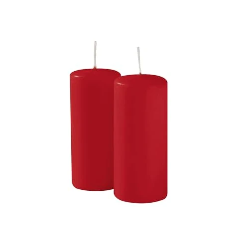 Offerta a tempo: Cereria Di Giorgio - 9 Candele Cero - Diametro 5 cm Altezza 12 cm - Colore Rosso - Durata 40 Ore - Non profumate - 6% da 13.49 € a 12.68 €