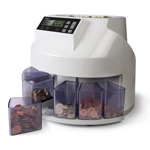 Offerta a tempo: Contamonete Safescan 1250 EUR che conta e smista velocemente le monete euro miste, Contamonete che smista le monete per taglio, Contamonete per il conteggio continuo delle monete - 0.00% da 201.09 € a 201.09 €