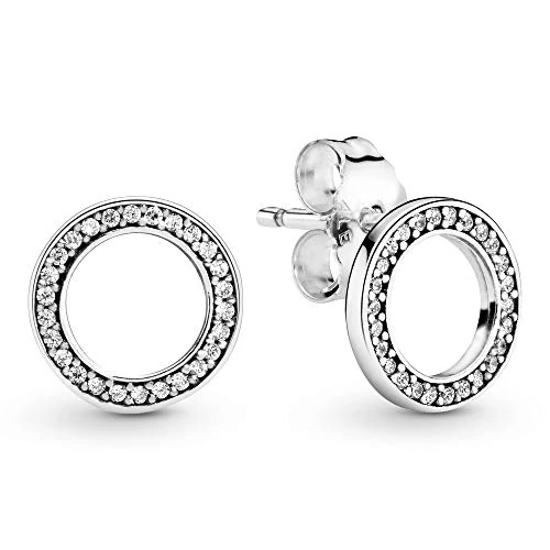 Limitiertes Angebot: PANDORA Logo Ohrstecker Sterling Silber, Cubic Zirkonia 290585CZ von 49.00 EUR auf 41.65 EUR (Spare 15%)