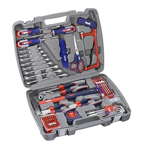 Oferta limitada: KWB | Caja de Herramientas 64 pcs | Maleteti­n de Herramientas Portatil | Destornillador | Martillo | Juego completo de Alicates y Llaves | Herramientas para Reparaciones Diarias,Perfecto para Hogar de 68.81 € a 68.81 € (ahorro 0.00%)