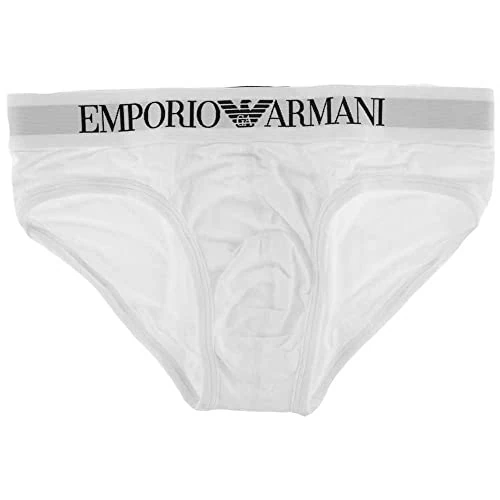Emporio Armani Men's 111285cc729 Boxer Briefs, White, L UK
