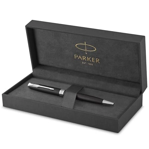 Offerta a tempo: Parker Sonnet penna a sfera | laccatura di colore nero opaco con finiture in palladio | pennino medio | Confezione regalo - 39% da 114.88 € a 70.59 €