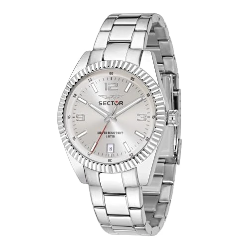 Offerta a tempo: Sector 240 R3253476003, Orologio da polso Uomo, Argento - 0.00% da 83.51 € a 83.51 €