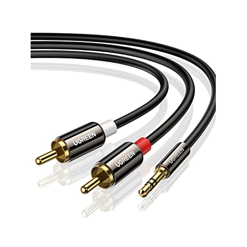 Tijdelijke aanbieding: UGREEN RCA Kabel 3.5mm naar 2RCA Kabel Compatibel met TV PC Soundbar Luidspreker,enz. (1M) van 10.50 EUR naar 7.56 EUR (korting 28%)