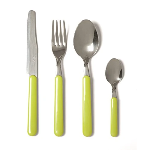 Offre limitée : Excelsa Fashion Service de 24 couverts, acier inoxydable, vert, 9 x 9 x 24 cm, unité de 45.80 € à 45.80 € (0.00% de remise)