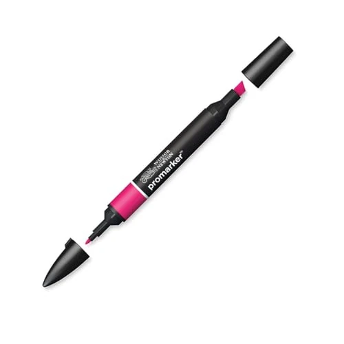 Winsor & Newton 0203358 - Pennarello a Doppia Punta , Rosa (Hot Pink), 3.5x19.5x1.4 cm