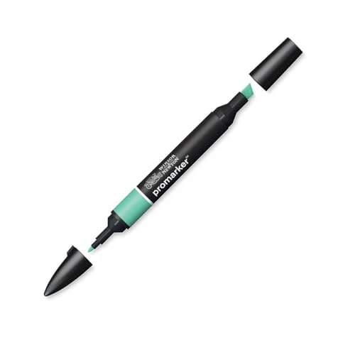 Winsor & Newton 0203223 - Pennarello a Doppia Punta , Verde (Mint Green), 3.5x19.5x1.4 cm