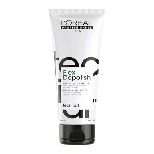 Offre limitee: L'OREAL PROFESSIONNEL - Pâte Déstructurante Flex Depolish Tecni Art - Homme & Femme - Coiffures Souples & Effets Coiffés-Décoiffés - Fini Mat & Naturel - Tous Types de Cheveux - 100 ml de 23.04 EUR a 13.25 EUR (economie 42%)