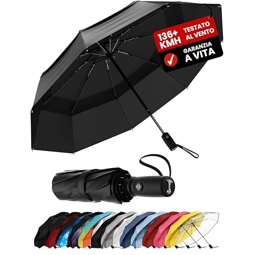 Tijdelijke aanbieding: Repel Sterke Windbestendige Reisparaplu voor Regen, Automatisch Open/Dicht van 17.99 € naar 17.99 € (0.00% korting)
