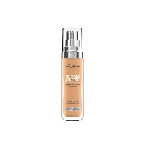 Offerta a tempo: L'Oréal Paris Accord Parfait Fondotinta Liquido, 5.D/5.W Warm Dore, 30 ml - 32% da 21.32 € a 14.41 €