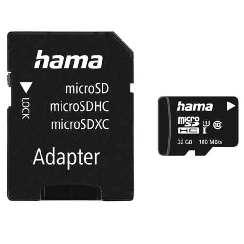 Oferta ograniczona: Hama karta pamięci SDHC (microSD, microSDHC, 32GB, 32 GB pamięci, 80 MB/s, adapter, microcard, UHS speed class 1, class 10) czarna z 41.56 EUR na 41.56 EUR (znizka 0%)