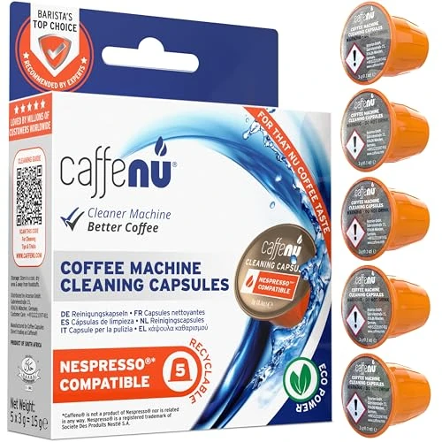 Offerta a tempo: Caffenu Nespresso Compatibile Capsule Pulizia Macchina Caffè x 5 - 0.00% da 17.99 € a 17.99 €