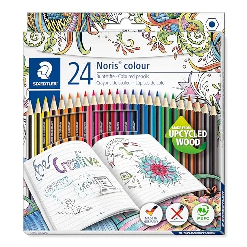 Offre limitée : STAEDTLER Noris colour 185 Crayons couleur – 24 couleurs, édition spéciale de 15.78 € à 3.46 € (78.07% de remise)
