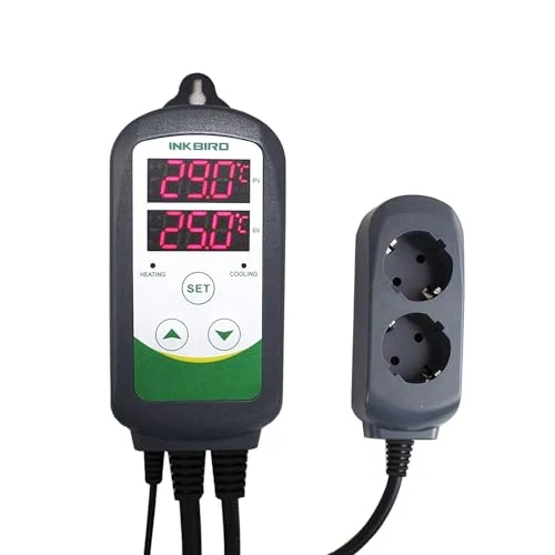 Offerta a tempo: Inkbird ITC-308 220V Digitale Termoregolatore Regolatore di Temperatura Termostato Controllo con Riscaldamento e Raffreddamento per Homebrew, Allevamento, Serra - 0.00% da 38.99 € a 38.99 €