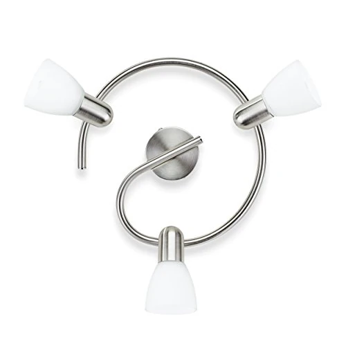 Limitiertes Angebot: Philips E14 Essentials Jute Spot Bar/Tube Light, Nickel 3 Leuchtmittel nickel, Grau von 41.34 EUR auf 41.34 EUR (Spare 0%)