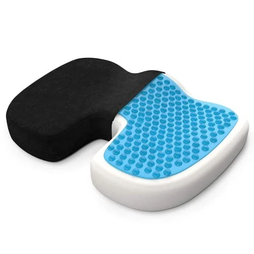 Oferta ograniczona: Bonmedico Poduszka ortopedyczna do siedzenia, żelowa, pianka Memory, ergonomiczna poduszka na krzesło biurowe, wózek inwalidzki i w podróż, czarna, z e-bookiem z 174.99 EUR na 174.99 EUR (znizka 0%)