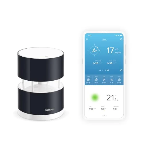 Offerta a tempo: Netatmo Wind Gauge - Anemometro Intelligente per Stazione Meteo Netatmo, NWA01-WW - 45% da 109.99 € a 59.99 €