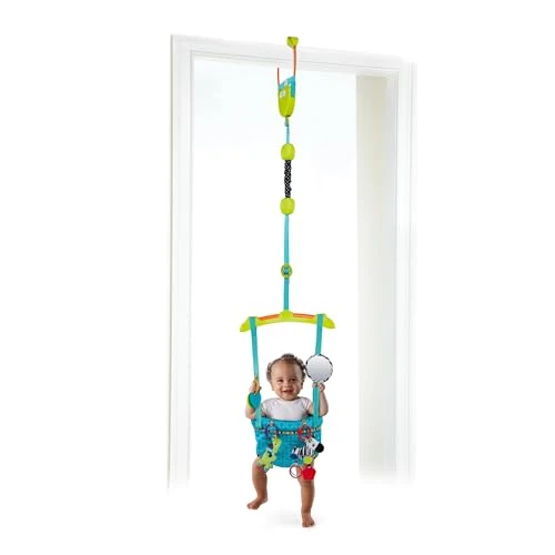 Offerta a tempo: Bright Starts, Altalena Da Porta Deluxe Bounce 'n Spring Con 4 Giochi, Cinghia Regolabile, Lavabile, Facile Da Trasportare, Si Fissa In Modo Sicuro Ad Ogni Tipo Di Porta, Da 6 Mesi+ - 51% da 39.99 € a 19.52 €