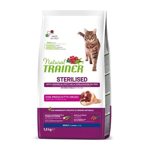 Offerta a tempo: Trainer Cibo per Gatti Sterilizzati con Prosciutto, 1.5 kg - 24% da 16.29 € a 12.38 €