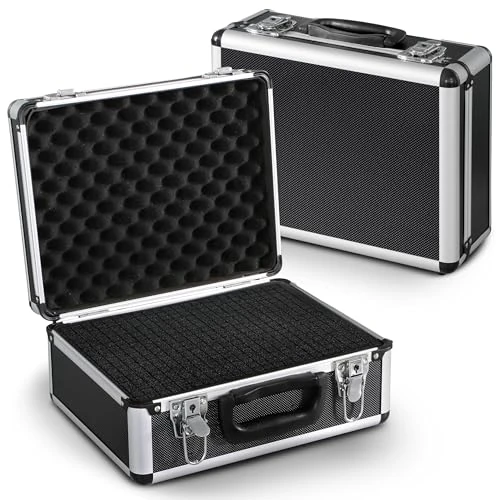 Offerta a tempo: Peaktech 7300 - Custodia Universale per Strumenti di Misura, Alluminio Resistente, Imbottitura in Schiuma, Carico utile max 20 kg, Nero, 320 x 250 x 150 mm - 11% da 45.32 € a 40.14 €