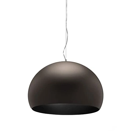 Offerta a tempo: Kartell FL/Y Lampada a Sospensione 15 W, Marrone Opaco, Diametro 52cm - 14% da 359.00 € a 308.74 €